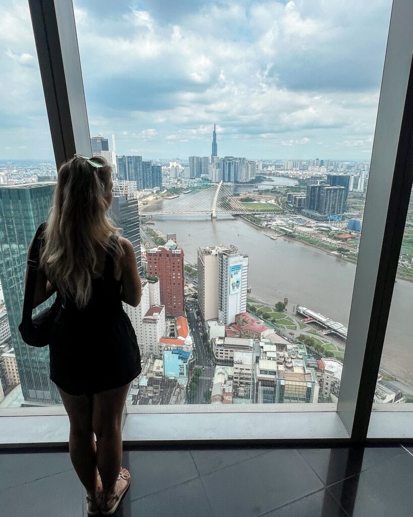 widok z okna w Hilton Sajgon